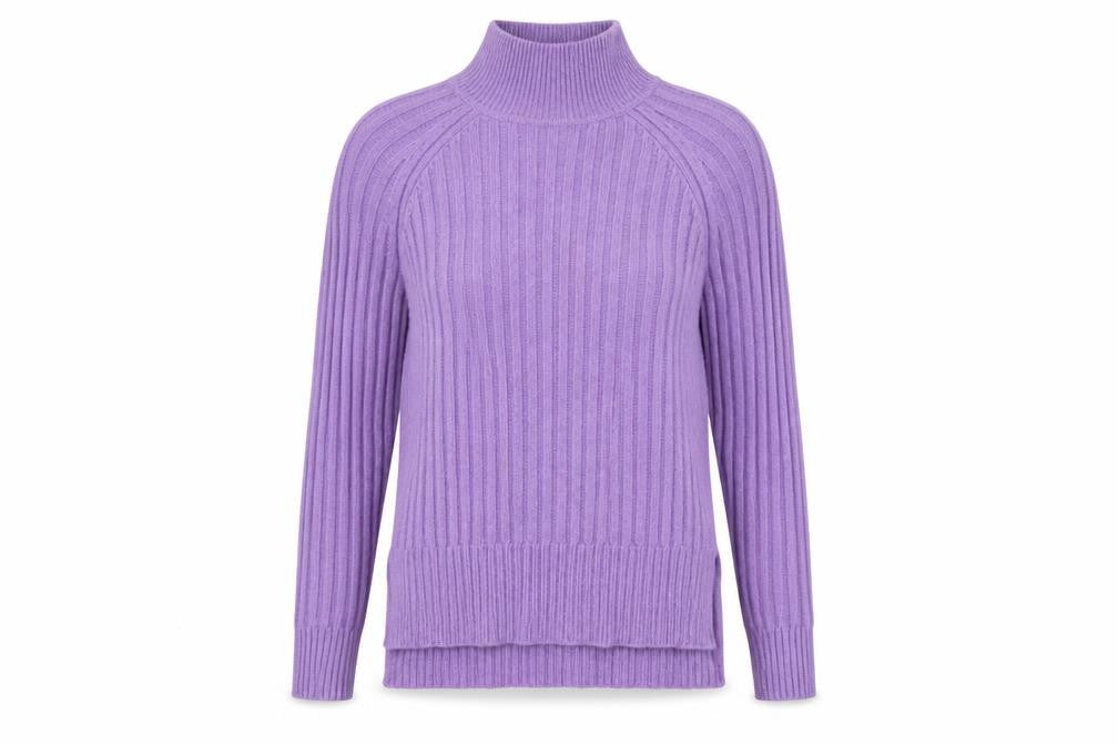 Marks and Spencer Autograph Women Purple XS Roll Neck Cashmere Jumper
