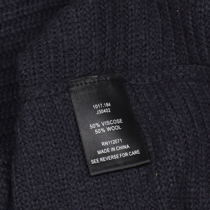 Jigsaw Womens Black Wool Blend Chunky Knit Pullover Jumper XS