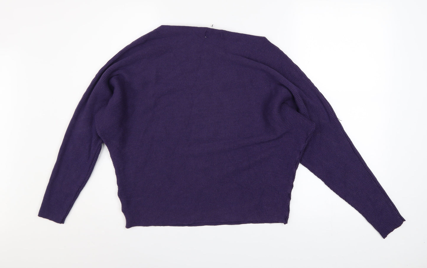 Apricot Women’s Purple Knit Dolman Sleeve Pullover Jumper Size 10