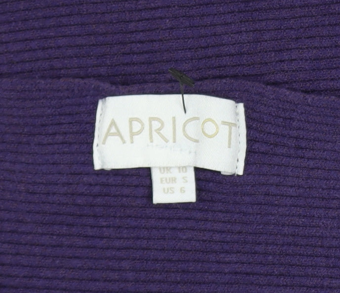 Apricot Women’s Purple Knit Dolman Sleeve Pullover Jumper Size 10