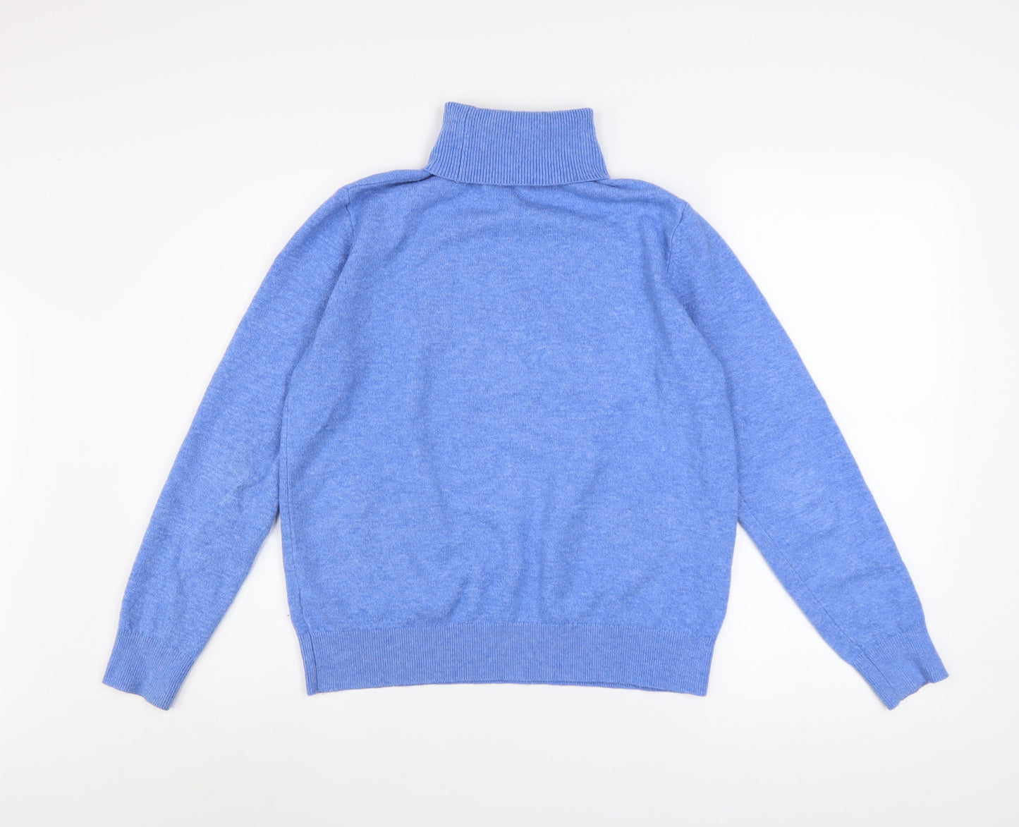 Marks and Spencer Women’s Blue Roll Neck Pullover Jumper Size S