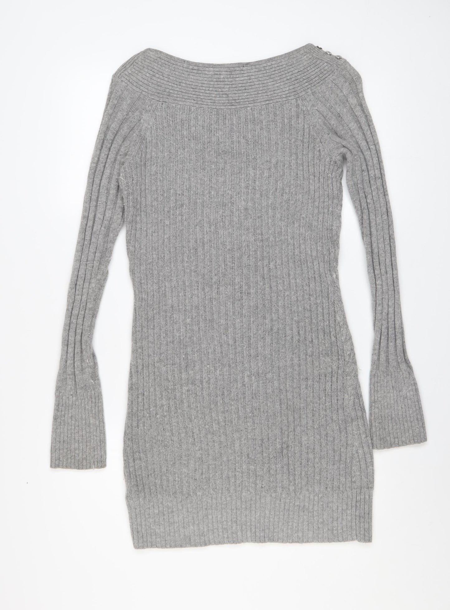 Star by Julien Macdonald Women’s Grey Knit Bodycon Dress Size 12