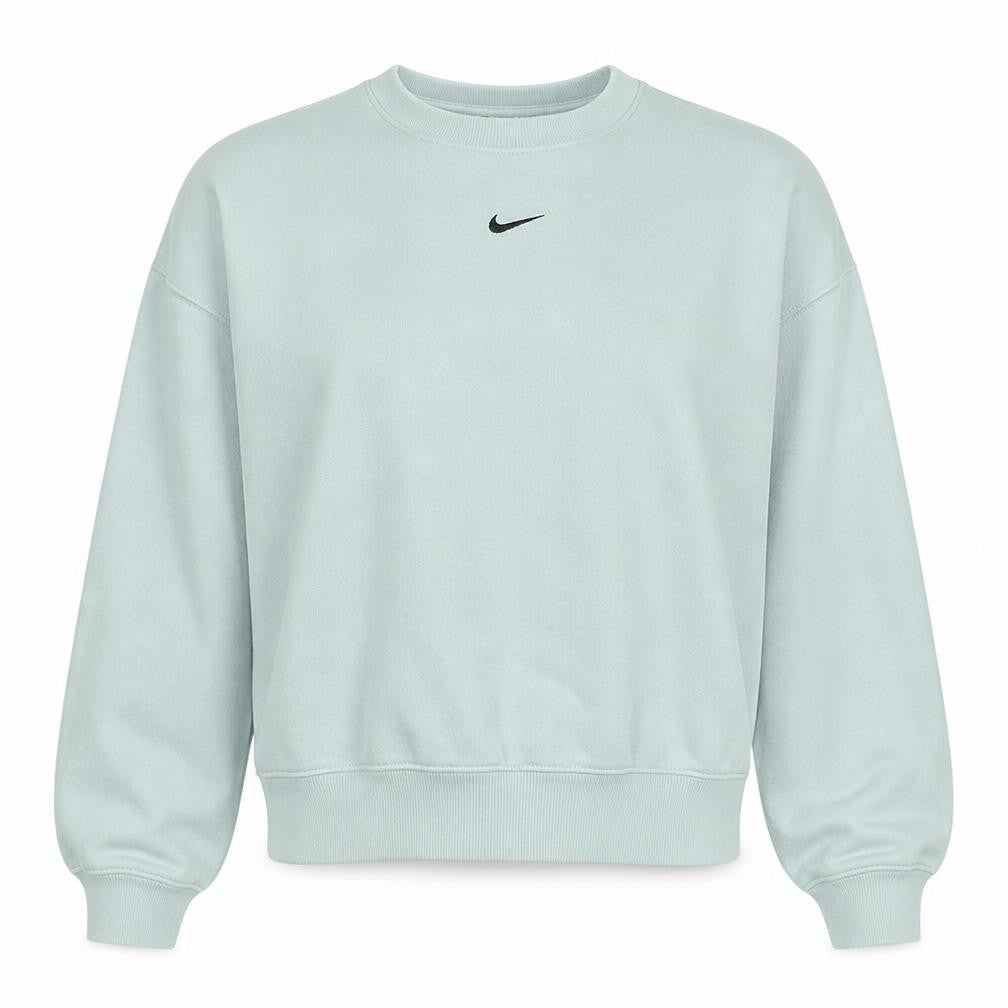Nike Womens Mint Green Crew Neck Pullover Sweatshirt L Cotton Blend