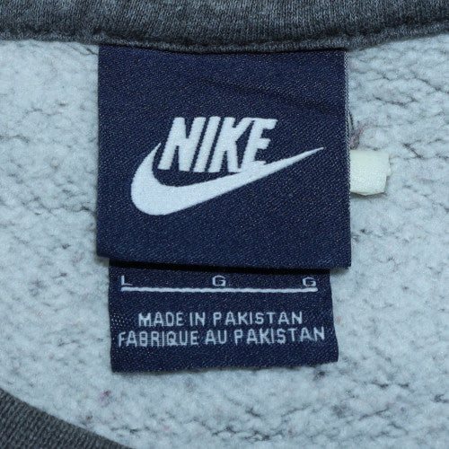 Nike Men's Grey L Pullover Crew Neck Fleece Sweatshirt