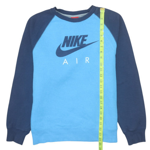 Nike Boys Blue Air Pullover Sweatshirt 13-15 Years Regular Fit Fleece