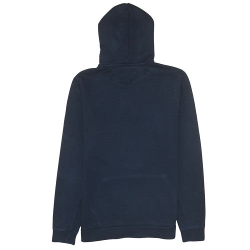 Tommy Hilfiger Men's Blue Pullover Hoodie M Classic Logo Cotton Sweatshirt