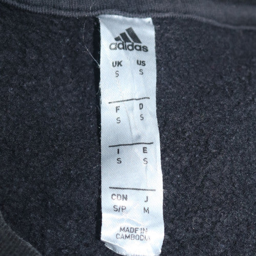 Adidas Men’s Black Small Pullover Crew Neck Sweatshirt