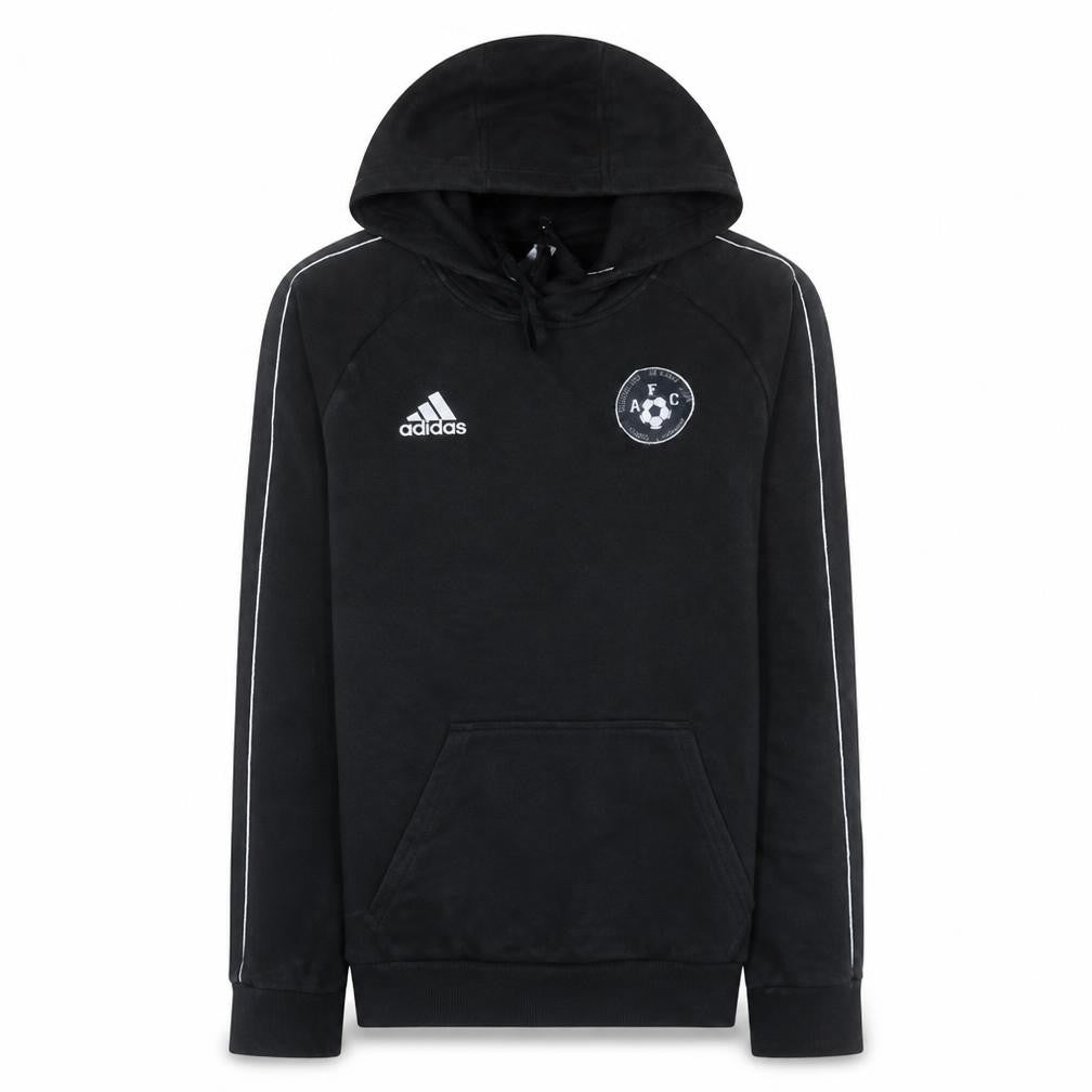 Front view of Adidas Men’s Black XS Pullover Hoodie Argenteuil FC Logo