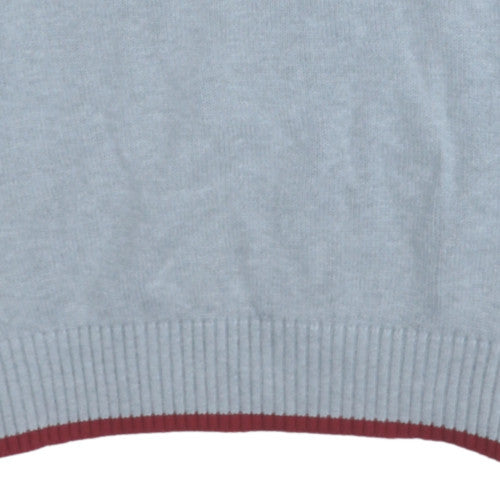 Tommy Hilfiger Men's Grey Cotton Crew Neck Jumper Size M