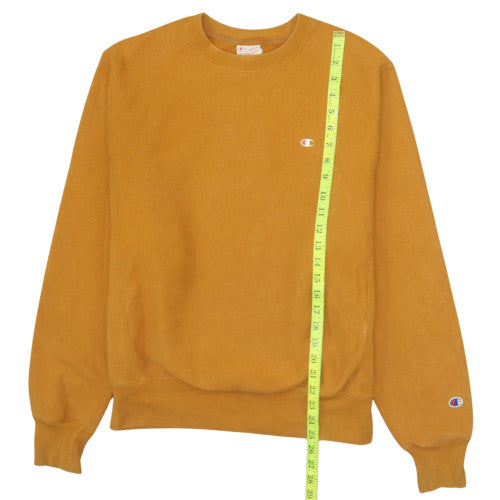 Champion Men's Brown Small Reverse Weave Pullover Sweatshirt