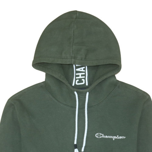 Champion Women’s Green Pullover Hoodie Medium Cotton Blend