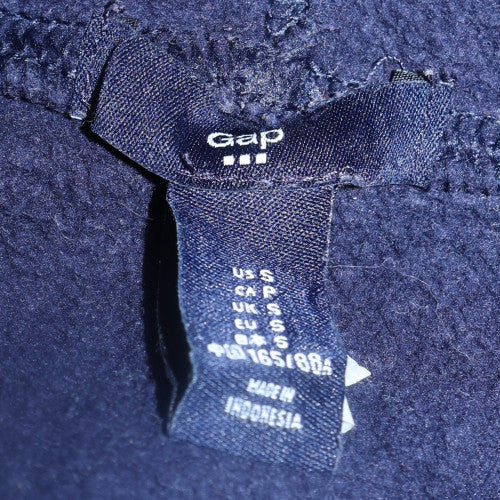 GAP Womens Navy Pullover Hoodie Size S Cotton Blend Casual Sweatshirt