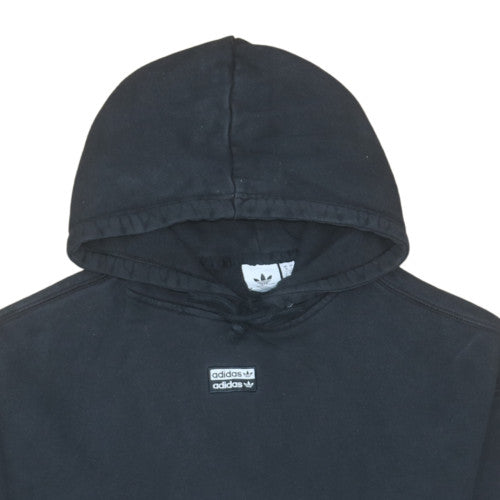 Adidas Women Black Hoodie Size 10 Pullover Hooded Sweatshirt