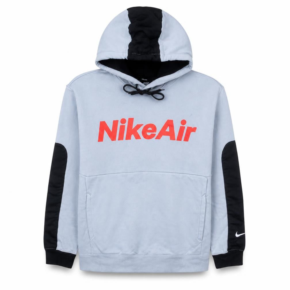 Nike Air Mens Grey Pullover Hoodie Size L Sports Fleece Sweatshirt