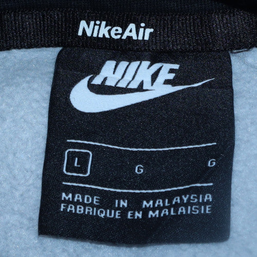 Nike Air Mens Grey Pullover Hoodie Size L Sports Fleece Sweatshirt