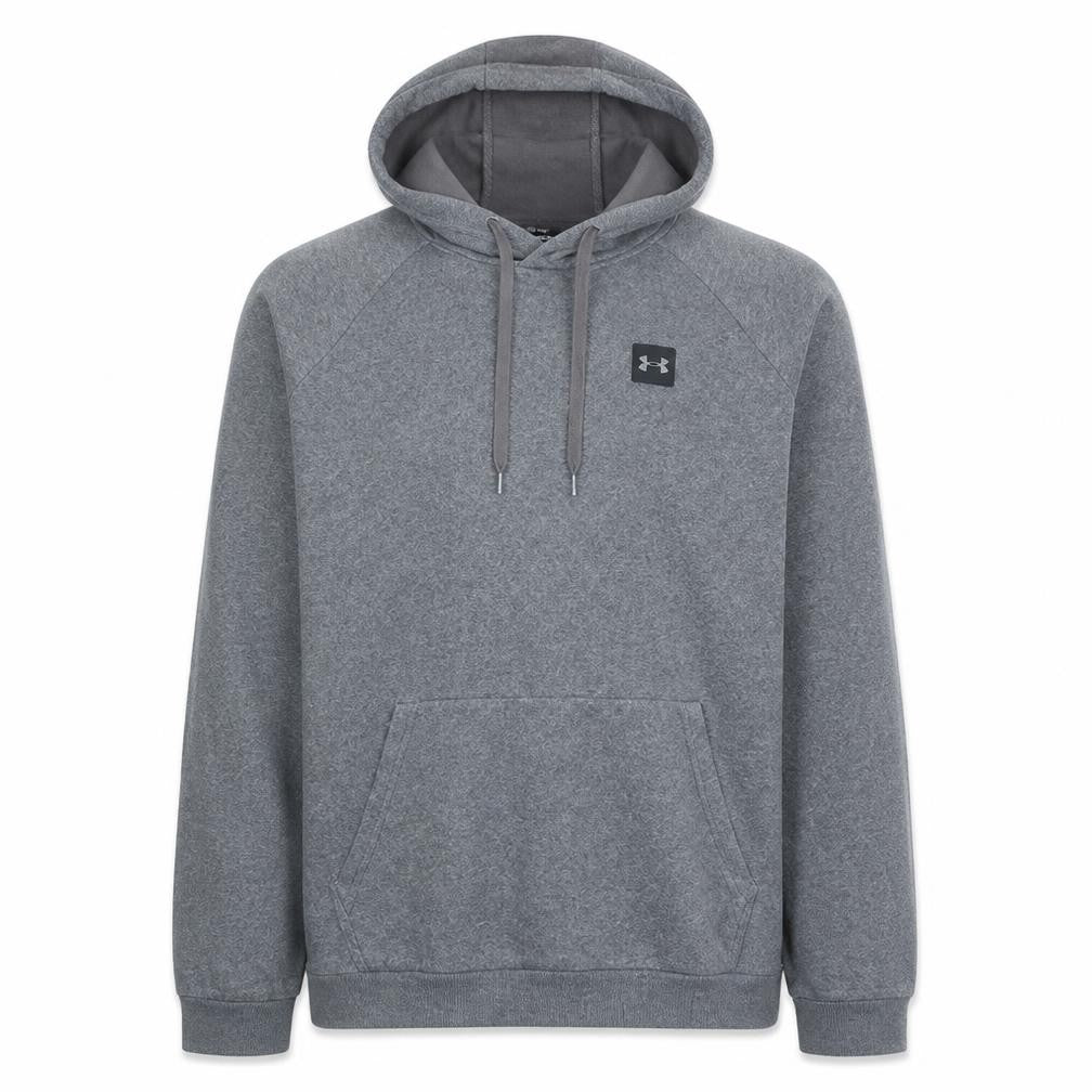 Under Armour Men's Grey Pullover Hoodie Size L Fleece Sweatshirt