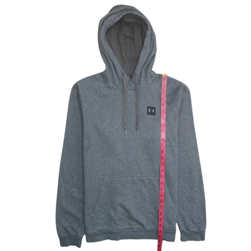 Under Armour Men's Grey Pullover Hoodie Size L Fleece Sweatshirt