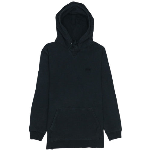 Stussy Mens Black Pullover Hoodie L Cotton Streetwear Sweatshirt