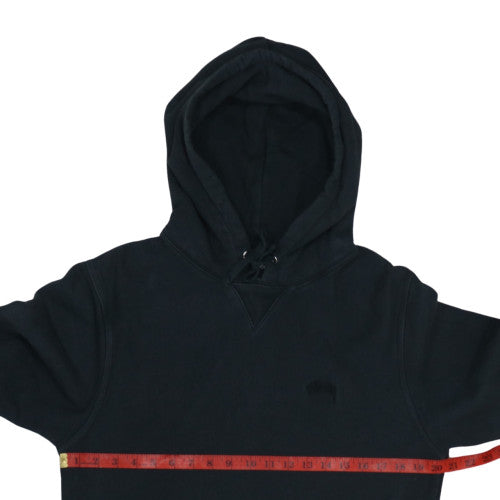 Stussy Mens Black Pullover Hoodie L Cotton Streetwear Sweatshirt