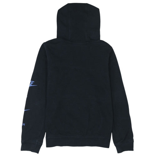 Nike Boys Black Pullover Hoodie L 147-158cm Graphic Fleece Sweatshirt