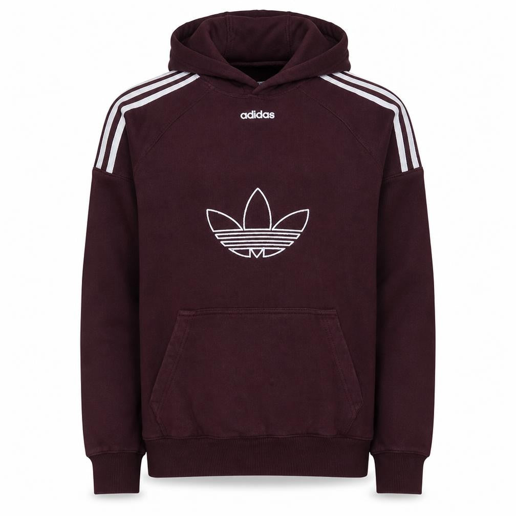 Adidas Men's Brown Pullover Hoodie Small Sports Fleece Sweatshirt