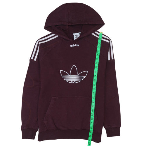 Adidas Men's Brown Pullover Hoodie Small Sports Fleece Sweatshirt