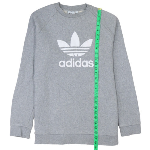 Adidas Men's Grey Crew Neck Pullover Sweatshirt L