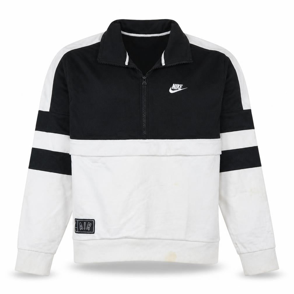 Nike Men's Black & White 1/2 Zip Pullover Sweatshirt Size S