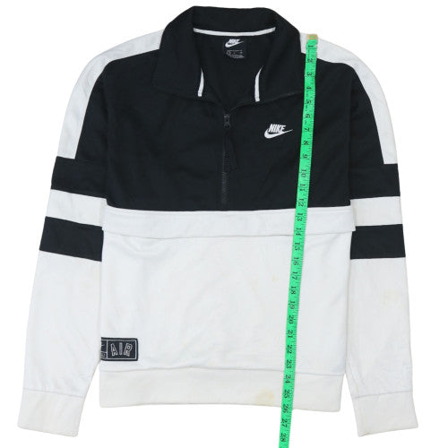 Nike Men's Black & White 1/2 Zip Pullover Sweatshirt Size S