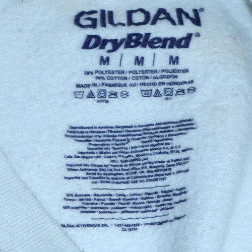 Gildan Women White Disney Quote Pullover Sweatshirt Size M