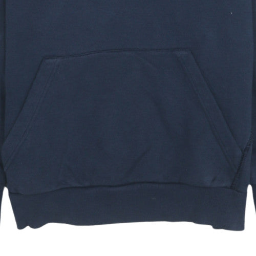 Adidas Men's Blue Pullover Hoodie Medium Regular Fit Sportswear