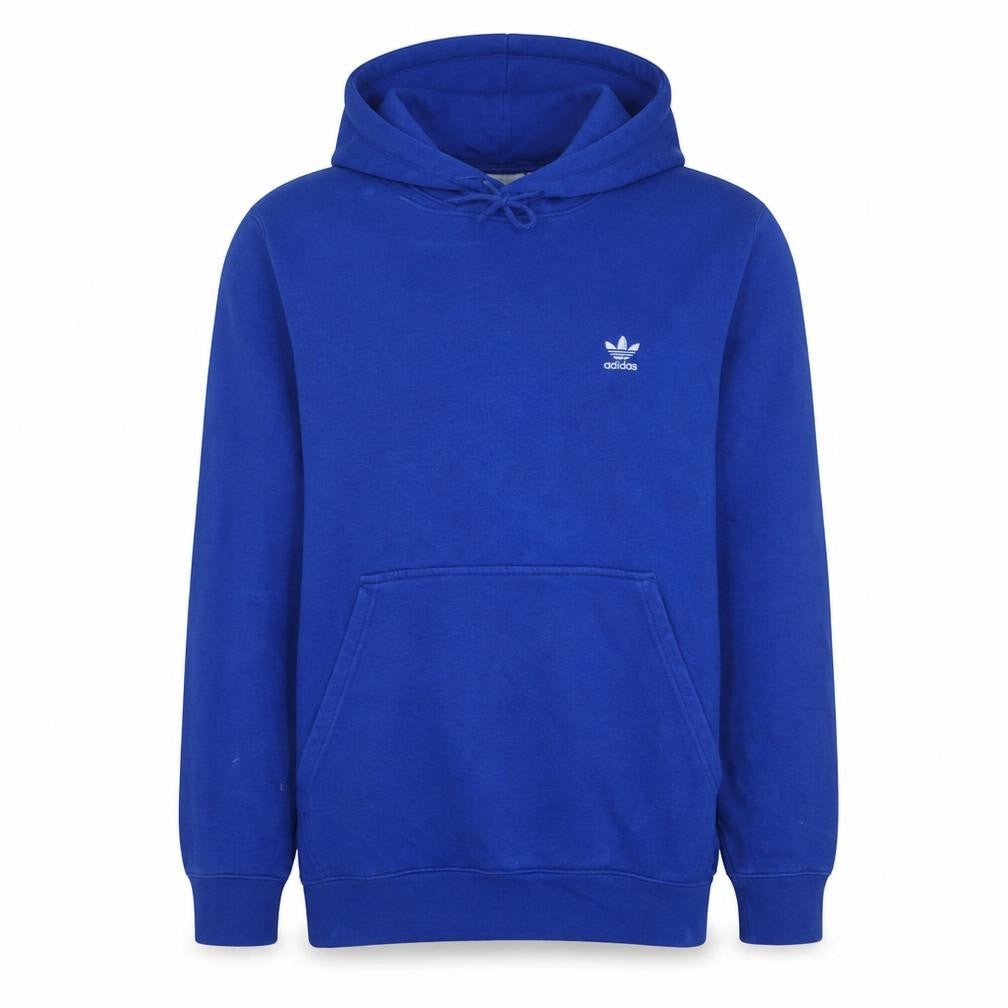 Adidas Men's Blue Pullover Hoodie Large Fleece Casual Sportswear