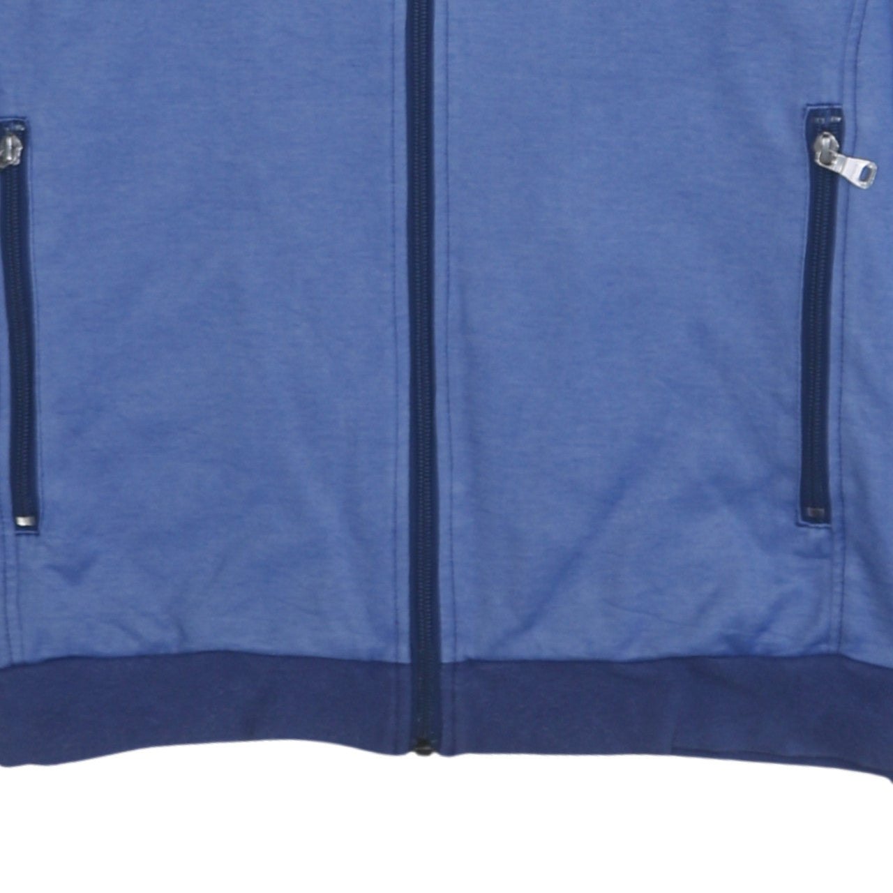 Hugo Boss Men's Blue Track Jacket L Cotton Blend Full Zip