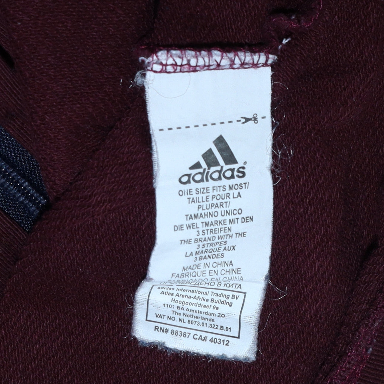 Adidas Men's Brown Track Jacket Size L Full Zip Sportswear