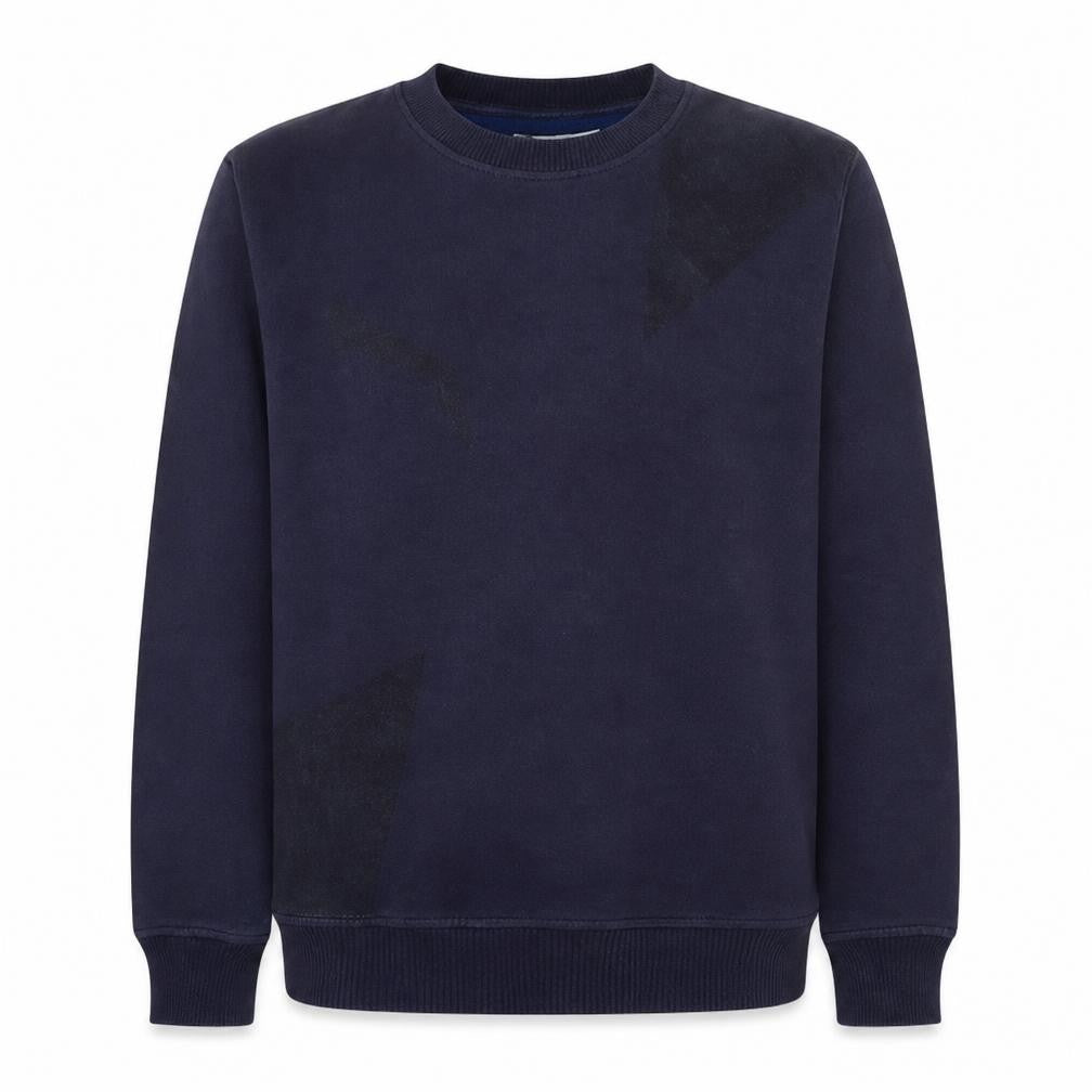 Front view of Puma men’s blue xl crew neck pullover sweatshirt
