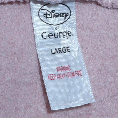 Disney at George Women Pink Minnie Mouse Pullover Sweatshirt L