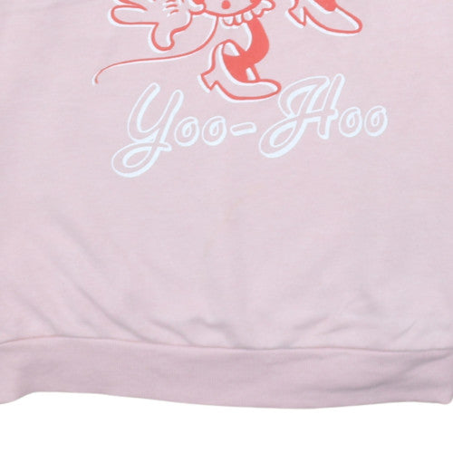Disney at George Women Pink Minnie Mouse Pullover Sweatshirt L