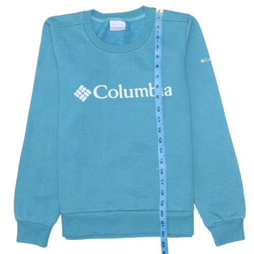 Columbia Womens Blue Crew Neck Pullover Sweatshirt XS