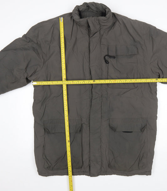 Gola Mens Green Nylon Insulated Puffer Jacket M Regular Fit