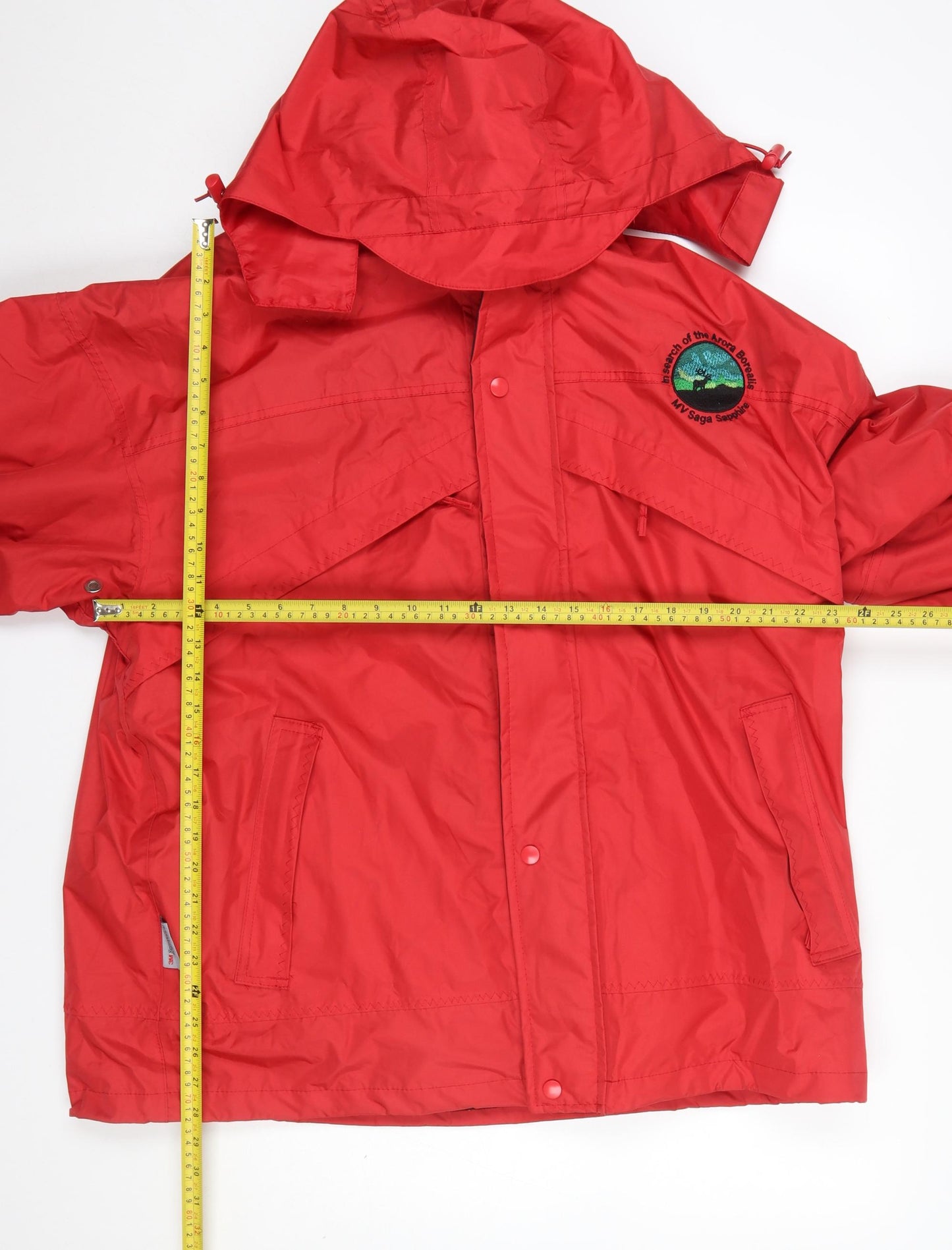 Result Men's Red Waterproof Hooded Parka Jacket L