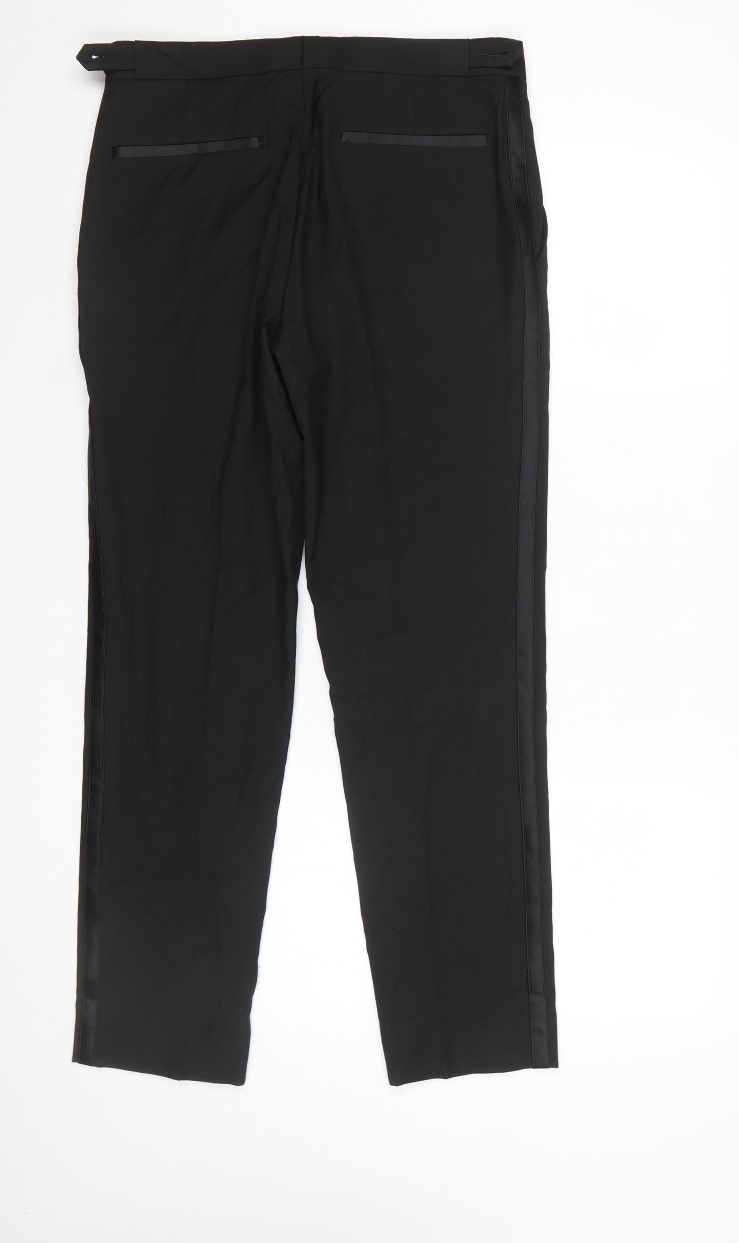 Marks and Spencer Men's Black Slim Fit Dress Pants 30x29