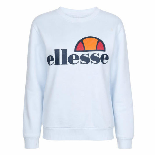 Ellesse Womens White Cotton Blend Pullover Sweatshirt Size 10