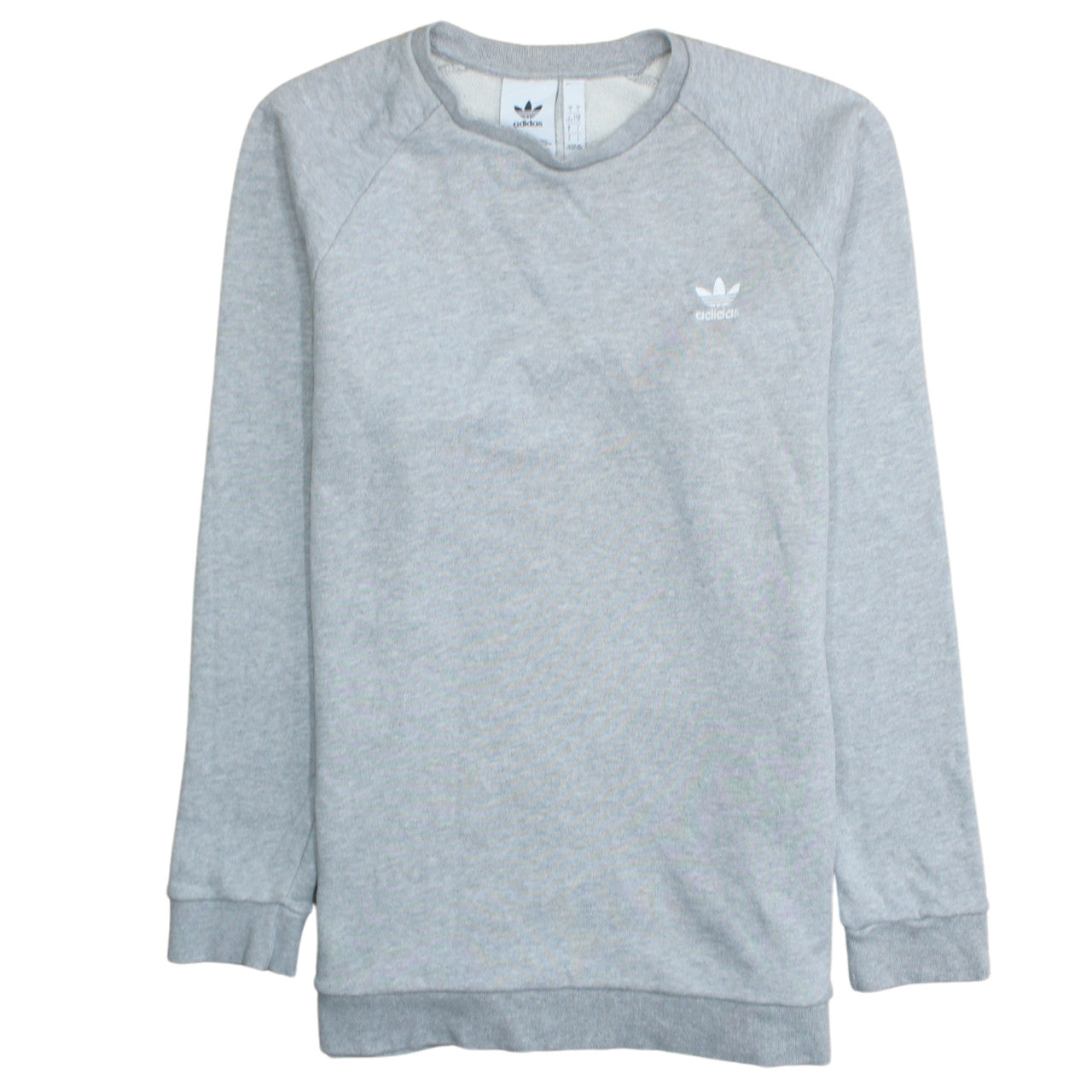 Adidas Men's Grey Crew Neck Pullover Sweatshirt Size L