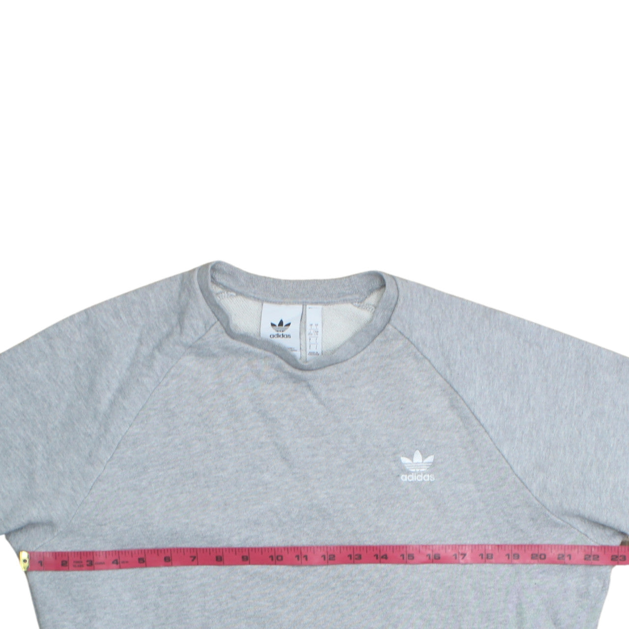 Adidas Men's Grey Crew Neck Pullover Sweatshirt Size L