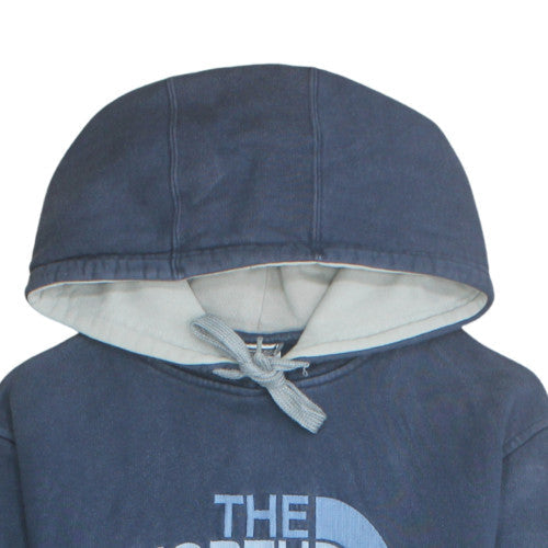 The North Face Men's Blue Pullover Hoodie M Fleece Outdoor Sweatshirt