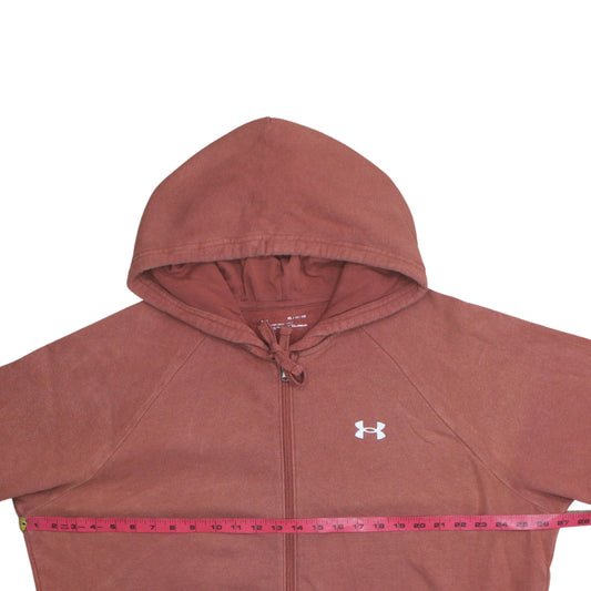 Under Armour Men’s Brown XL Full Zip Hoodie ColdGear Cotton Blend