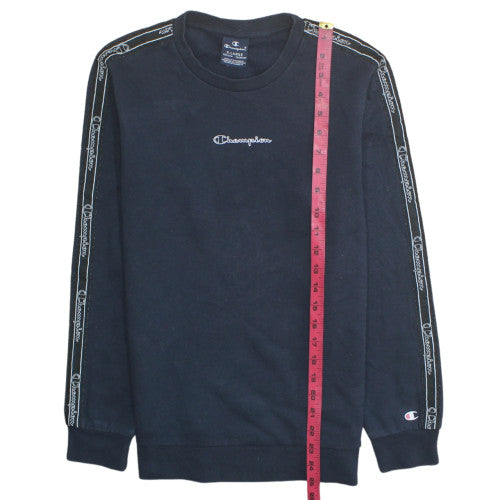 Champion Boys Black Pullover Sweatshirt 13-14 Years Crew Neck Logo Style