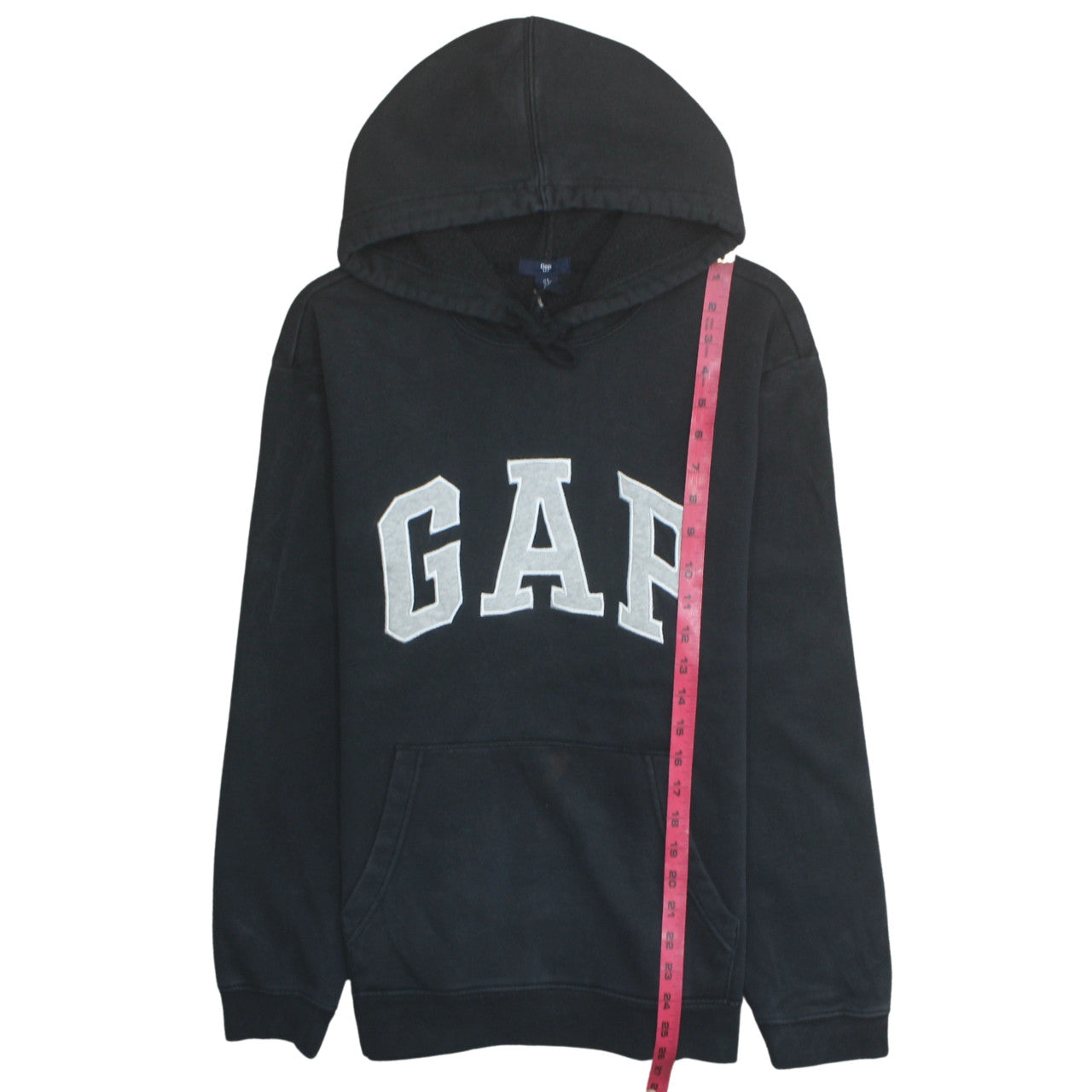 GAP Women Black Large Pullover Hoodie with Logo Design