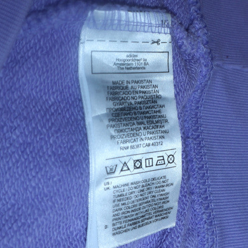 Adidas Womens Purple Pullover Hoodie Size 8 Relaxed Fit