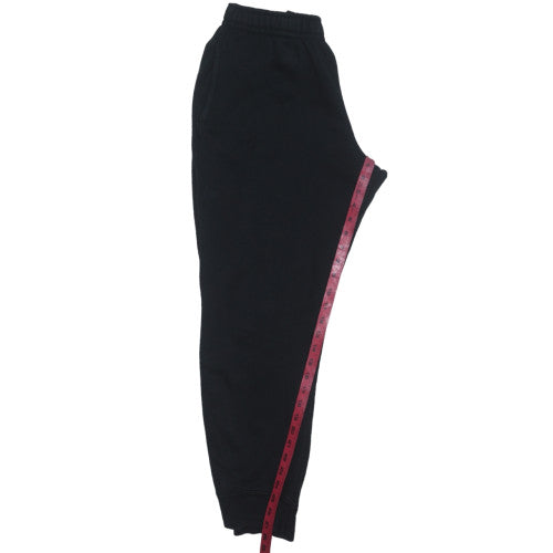 Nike Men's Black Jogger Sweatpants M Adjustable Waist Cotton Blend
